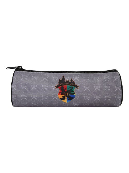 Bagtrotter - Harry Potter -Trousse Scolaire Ronde - Grise - 1 Compartiment Zippé - Kiabi