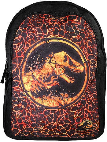 Bagtrotter - Jurassic World - Sac à Dos Primaire - Noir - 2 Compartiments