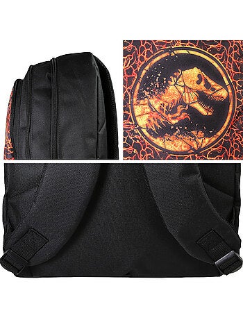 Bagtrotter - Jurassic World - Sac à Dos Primaire - Noir - 2 Compartiments