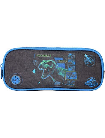 Bagtrotter - Jurassic World - Trousse Rectangulaire Noir/Bleu - 2 Compartiments