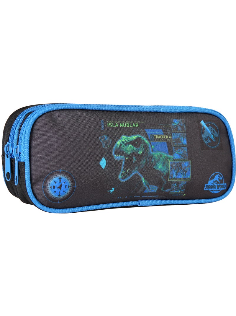 Bagtrotter - Jurassic World - Trousse Rectangulaire Noir/Bleu - 2 Compartiments Noir - Kiabi