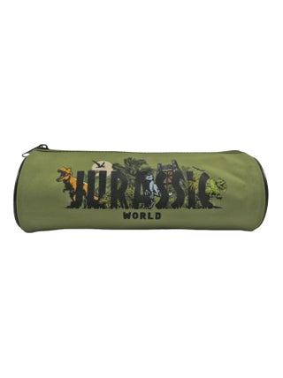 Bagtrotter - Jurassic World - Trousse Ronde Scolaire - Noir/Kaki - 1 Compartiment