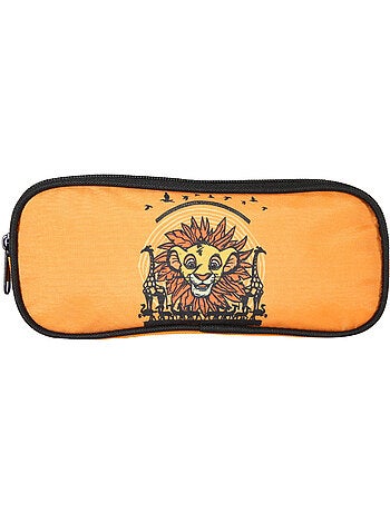 Bagtrotter - Le Roi Lion - Trousse Rectangulaire Orange - 2 Compartiments