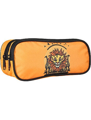 Bagtrotter - Le Roi Lion - Trousse Rectangulaire Orange - 2 Compartiments