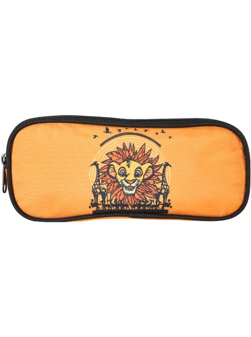 Bagtrotter - Le Roi Lion - Trousse Rectangulaire Orange - 2 Compartiments - Kiabi