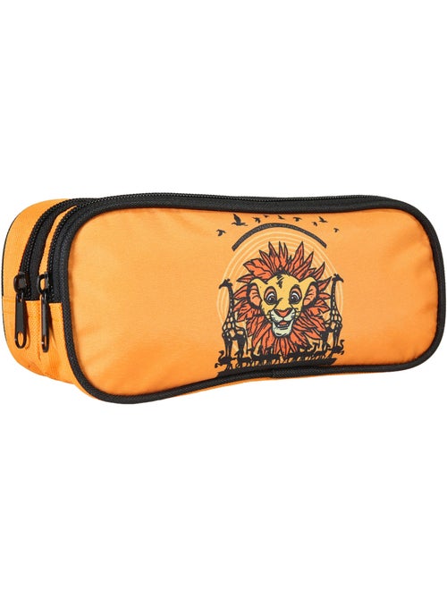 Bagtrotter - Le Roi Lion - Trousse Rectangulaire Orange - 2 Compartiments - Kiabi