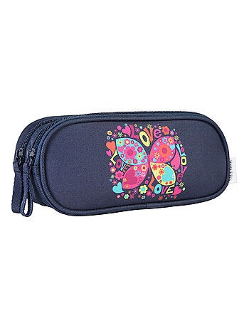 Bagtrotter - Phileas - Trousse Rectangulaire Scolaire - Marine - 2 Compartiments