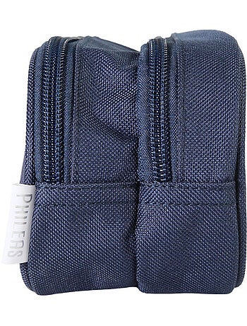 Bagtrotter - Phileas - Trousse Rectangulaire Scolaire - Marine - 2 Compartiments