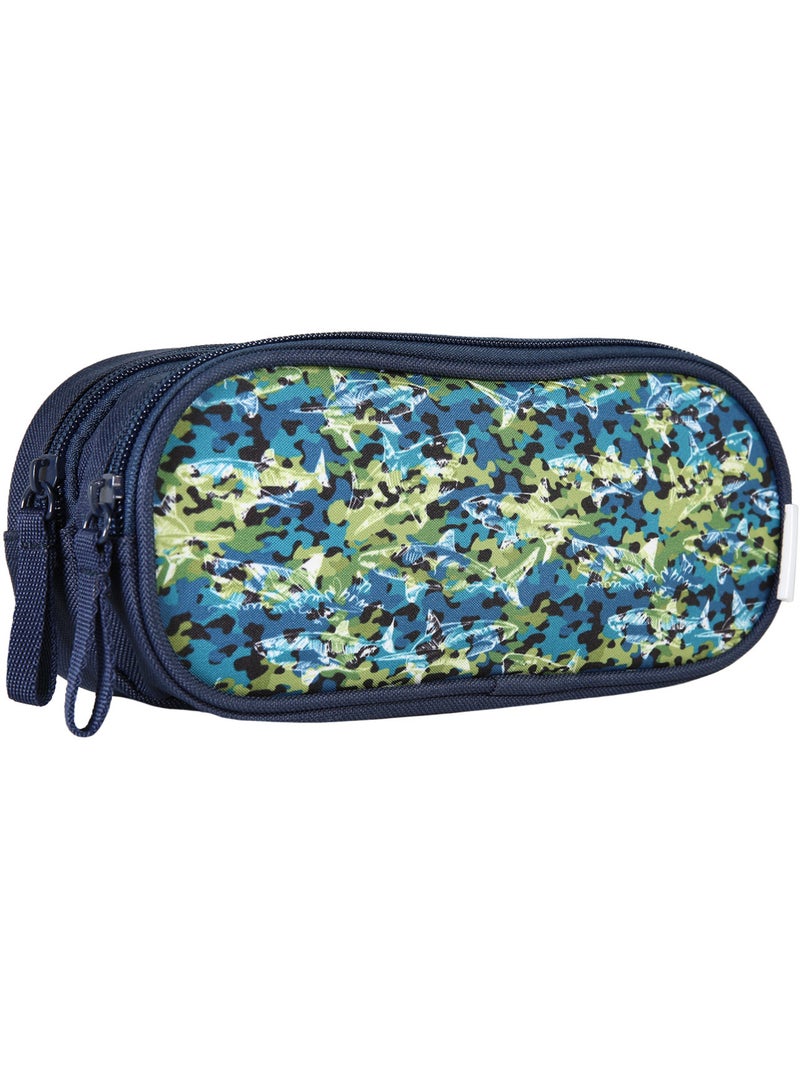 Bagtrotter - Phileas Requins - Trousse Rectangulaire - Marine - 2 Compartiments Bleu - Kiabi