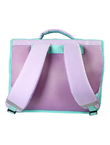 Bagtrotter - Reine des Neiges - Cartable Réversible 38cm Violet - 2 Compartiments - Primaire