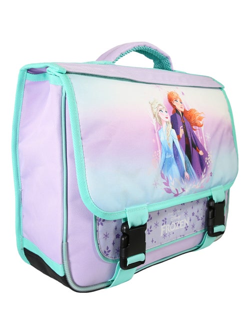 Bagtrotter - Reine des Neiges - Cartable Réversible 38cm Violet - 2 Compartiments - Primaire - Kiabi