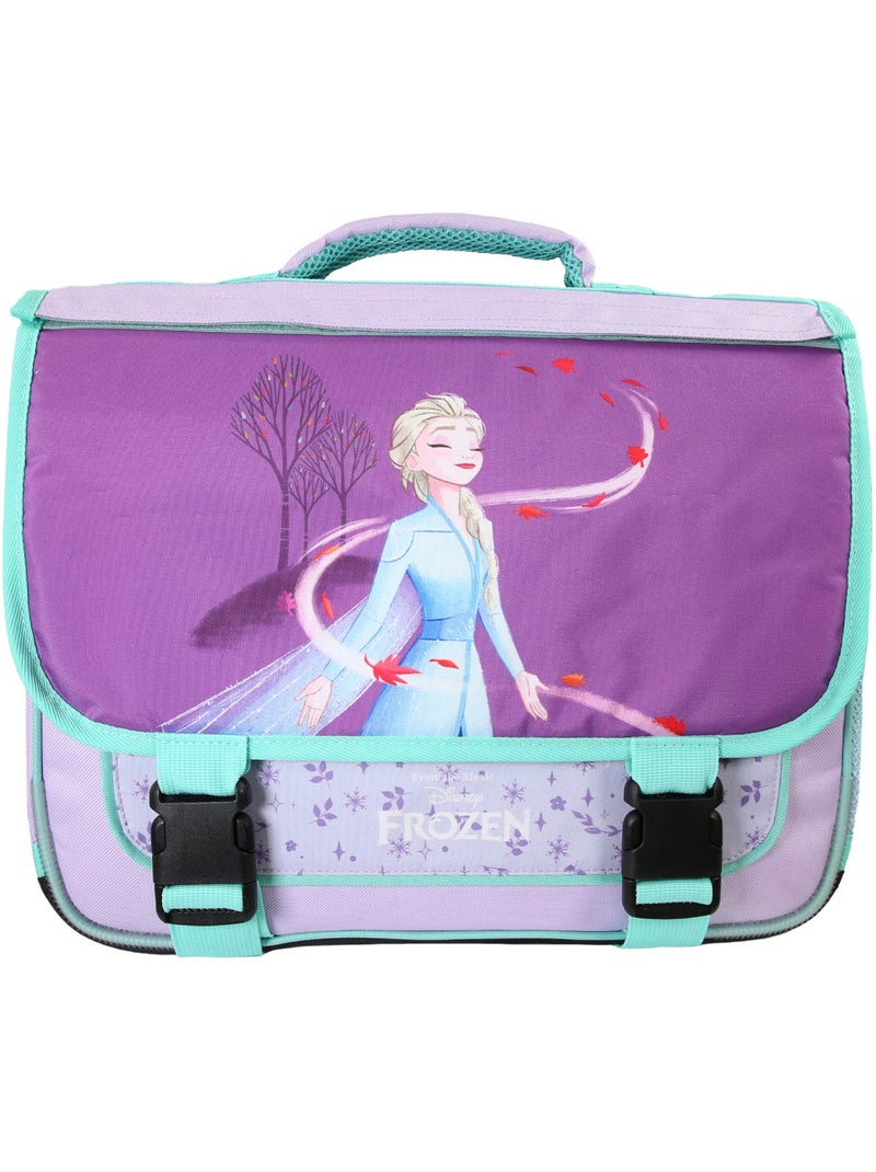 Bagtrotter - Reine des Neiges - Cartable Réversible 38cm Violet - 2 Compartiments - Primaire Violet - Kiabi