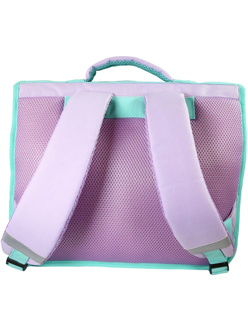 Bagtrotter - Reine des Neiges - Cartable Réversible 38cm Violet - 2 Compartiments - Primaire Violet - Kiabi