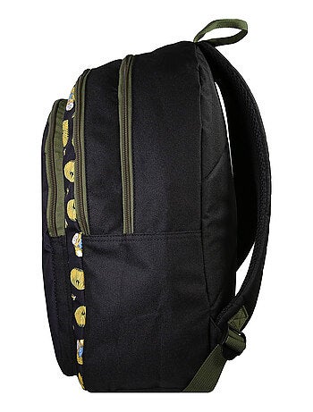 Bagtrotter - Sac à Dos Scolaire primaire Les Minions Noir 2 Compartiments