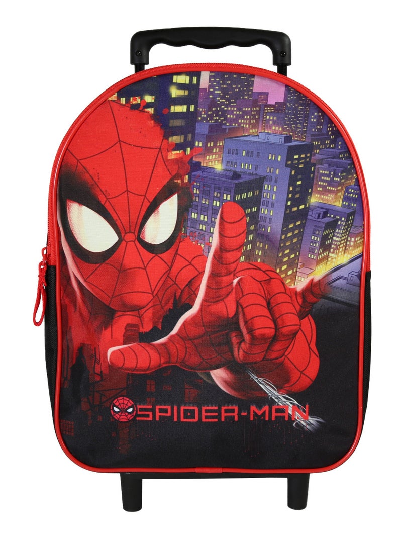 Bagtrotter - Spider-Man - Sac à Dos à Roulettes Maternelle - Noir - 1 Compartiment Noir - Kiabi