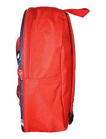 Bagtrotter - Spiderman - Sac à Dos Scolaire Goûter 31 cm - Face 3D - Marine - 1 compartiment