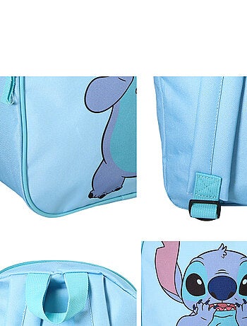 Bagtrotter - Stitch - Sac à Dos Goûter 31cm Bleu Clair - Maternelle