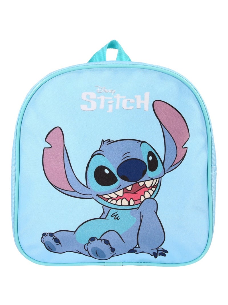 Bagtrotter - Stitch - Sac à Dos Goûter Maternelle 24 cm - Bleu Clair - 1 Compartiment Bleu - Kiabi