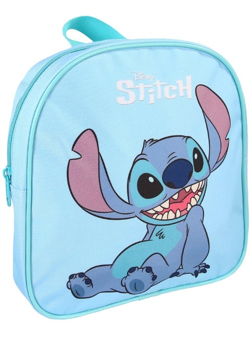 Bagtrotter - Stitch - Sac à Dos Goûter Maternelle 24 cm - Bleu Clair - 1 Compartiment - Kiabi