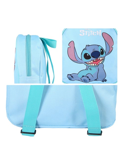 Bagtrotter - Stitch - Sac à Dos Goûter Maternelle 24 cm - Bleu Clair - 1 Compartiment - Kiabi