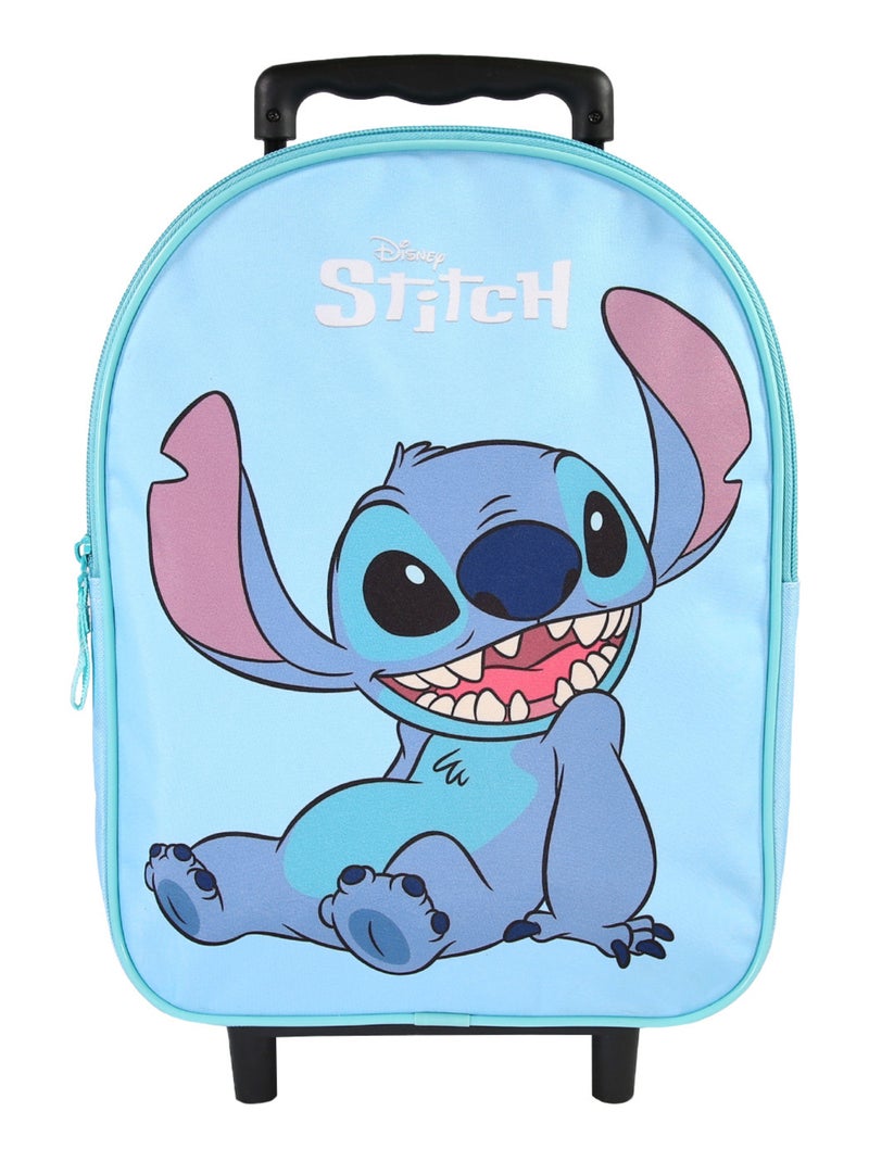 Bagtrotter - Stitch - Sac à Dos Scolaire à Roulettes  - Bleu Clair - 1 Compartiment Zippé Bleu clair - Kiabi
