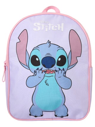 Bagtrotter - Stitch - Sac à Dos Scolaire Goûter 31 cm - Violet - 1 compartiment zippé