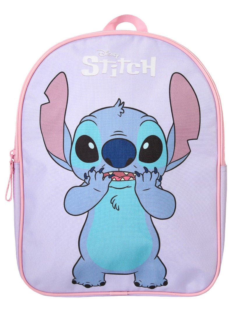 Bagtrotter - Stitch - Sac à Dos Scolaire Goûter 31 cm - Violet - 1 compartiment zippé Violet - Kiabi