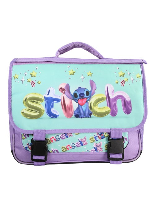 Bagtrotter - Stitch & Angel - Cartable Réversible 38cm Bleu - 2 Compartiments - Primaire - Kiabi