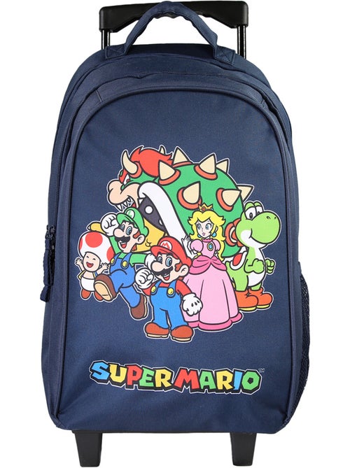 Bagtrotter - Super Mario - Sac à Dos à Roulettes Primaire - Marine - 2 Compartiments - Kiabi Bagtrotter - Super Mario - Sac à Dos à Roulettes Primaire - Marine - 2 Compartiments - Kiabi