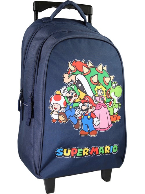 Bagtrotter - Super Mario - Sac à Dos à Roulettes Primaire - Marine - 2 Compartiments - Kiabi Bagtrotter - Super Mario - Sac à Dos à Roulettes Primaire - Marine - 2 Compartiments - Kiabi