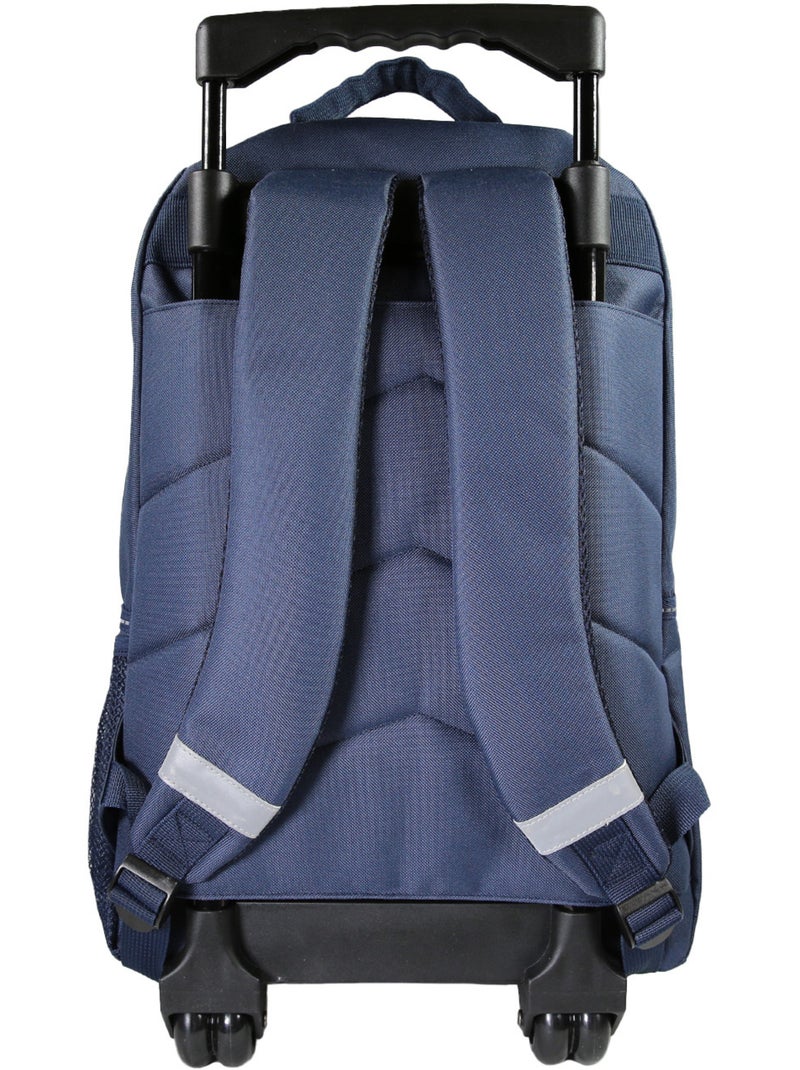 Bagtrotter - Super Mario - Sac à Dos à Roulettes Primaire - Marine - 2 Compartiments Bleu - Kiabi