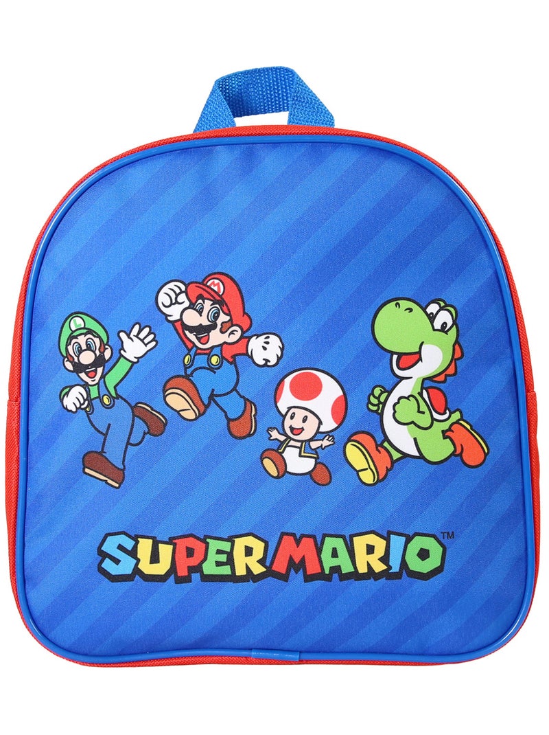 Bagtrotter - Super Mario - Sac Goûter 24cm Rouge/Bleu - 1 Compartiment - Maternelle Rouge - Kiabi