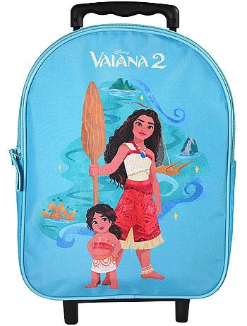 Bagtrotter - Vaiana - Sac à Dos à Roulettes Bleu - Maternelle