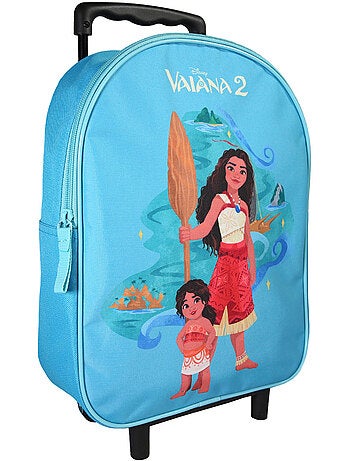 Bagtrotter - Vaiana - Sac à Dos à Roulettes Bleu - Maternelle
