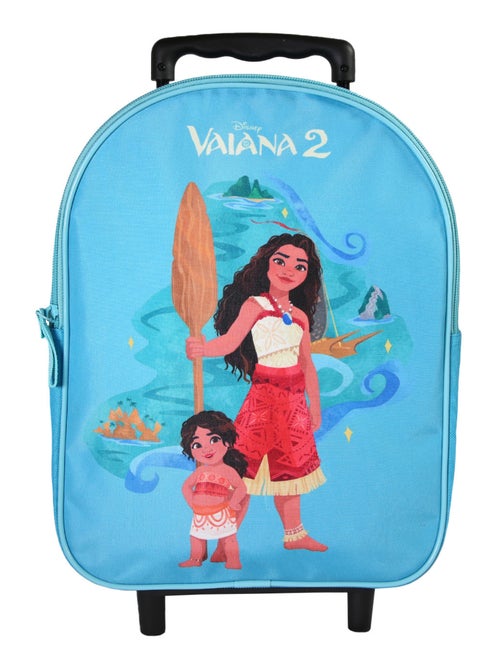 Bagtrotter - Vaiana - Sac à Dos à Roulettes Bleu -  Maternelle - Kiabi