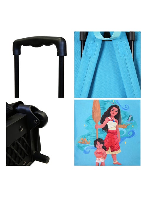 Bagtrotter - Vaiana - Sac à Dos à Roulettes Bleu -  Maternelle - Kiabi