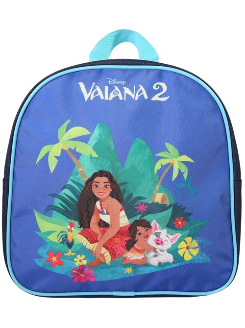Bagtrotter - Vaiana - Sac à Dos Goûter Maternelle 24 cm - Bleu Foncé - 1 Compartimen - Kiabi