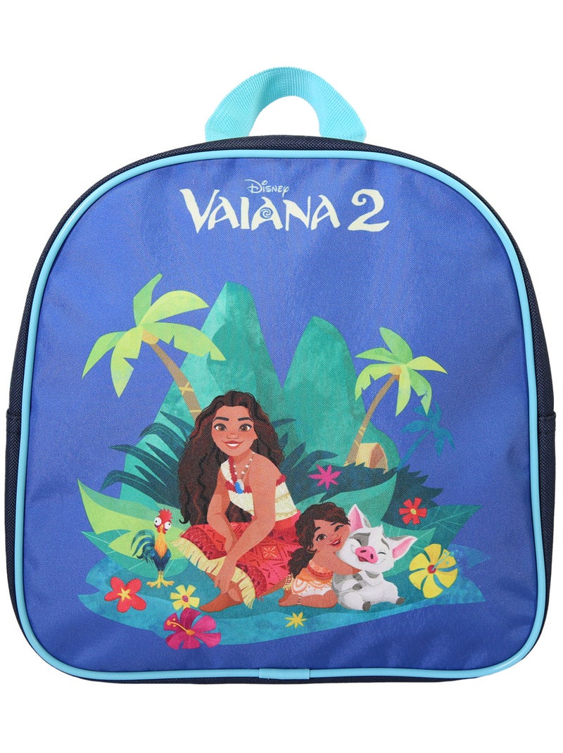 Bagtrotter - Vaiana - Sac à Dos Goûter Maternelle 24 cm - Bleu Foncé - 1 Compartimen Bleu - Kiabi