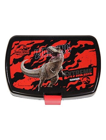 BAGTROTTER Boite Déjeuner en plastique Jurassic World Noire Dinosaure