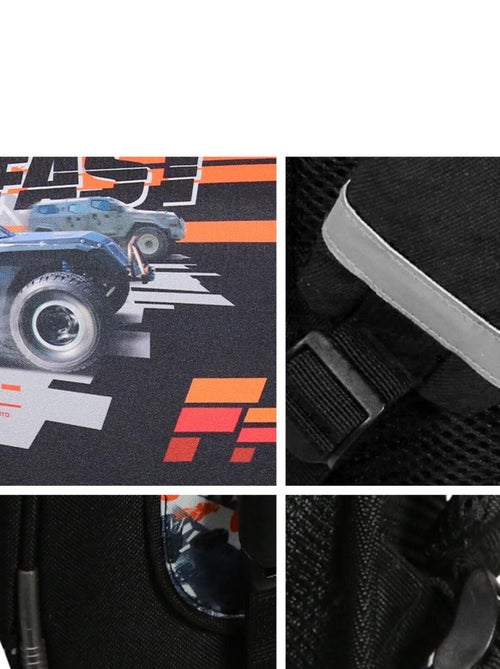 BAGTROTTER Cartable 38 cm Fast And Furious Noir - Kiabi