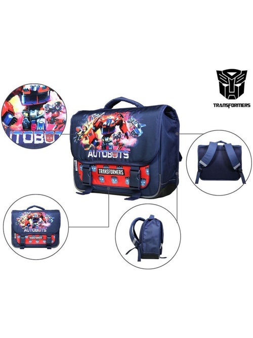 BAGTROTTER Cartable 38 cm Hasbro Transformers Bleu - Kiabi
