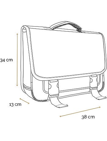 BAGTROTTER Cartable 38 cm Lili Lou X Phileas Bleu