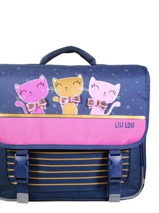 BAGTROTTER Cartable 38 cm Lili Lou X Phileas Bleu