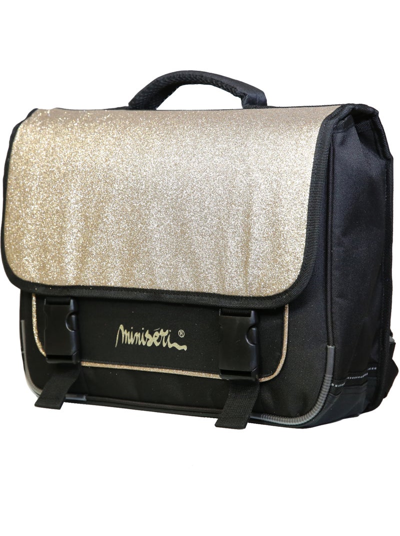 BAGTROTTER Cartable 38 cm Miniseri Doré paillettes Glitter Doré/or - Kiabi