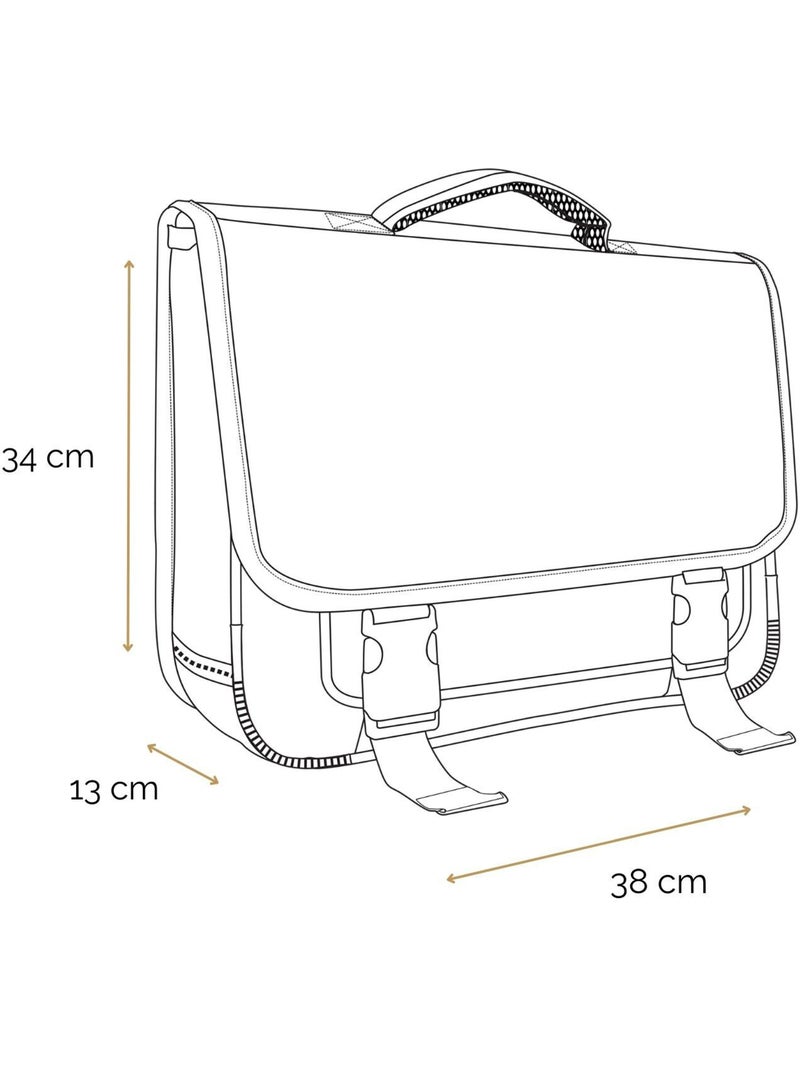 BAGTROTTER Cartable 38 cm Miniseri Doré paillettes Glitter Doré/or - Kiabi