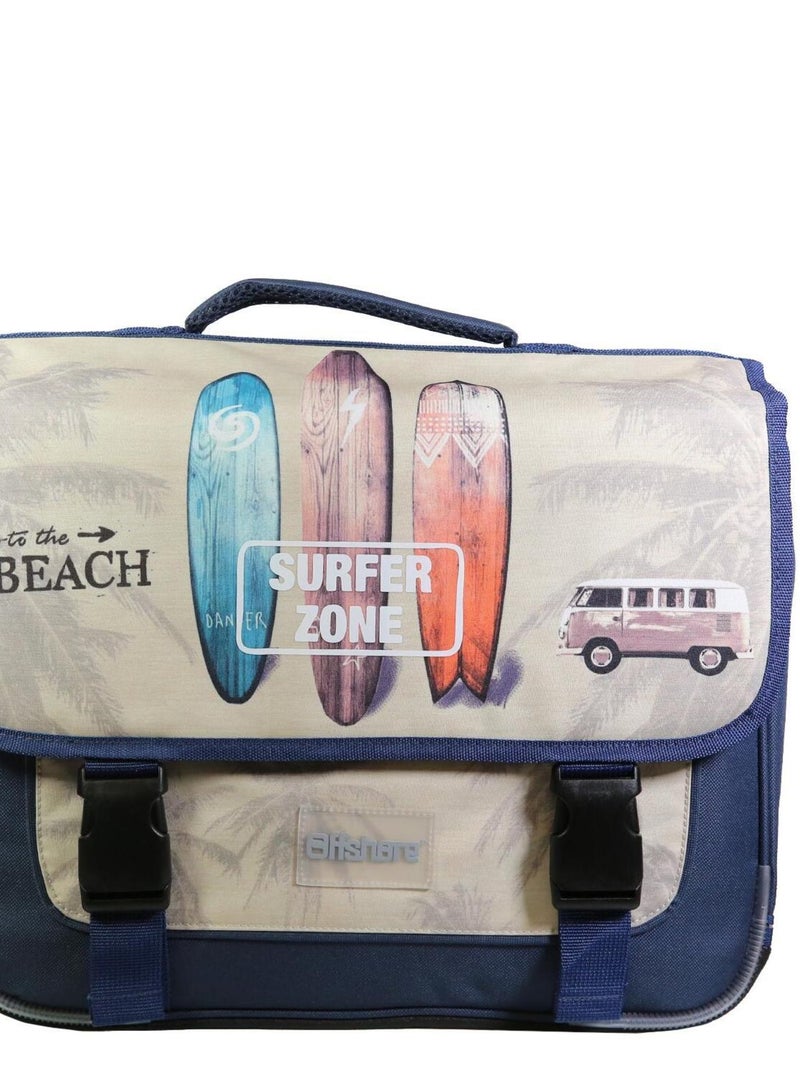 BAGTROTTER Cartable 38 cm Offshore Beige Van & Surf Beige - Kiabi