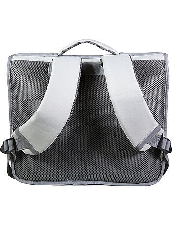 BAGTROTTER Cartable 38 cm Offshore Grise Fleurs