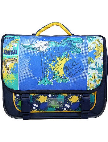 BAGTROTTER Cartable 38 cm Phileas Bleu Dinosaure