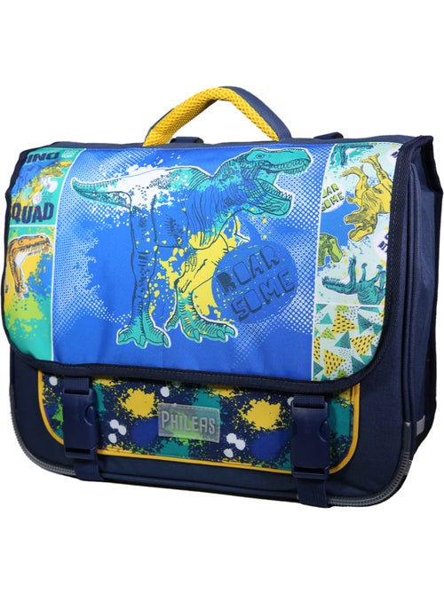 BAGTROTTER Cartable 38 cm Phileas Bleu Dinosaure - Kiabi