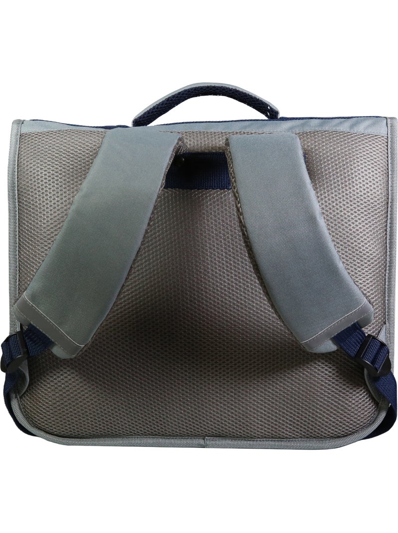BAGTROTTER Cartable 38 cm Poivre Blanc Bleu Skate Bleu - Kiabi